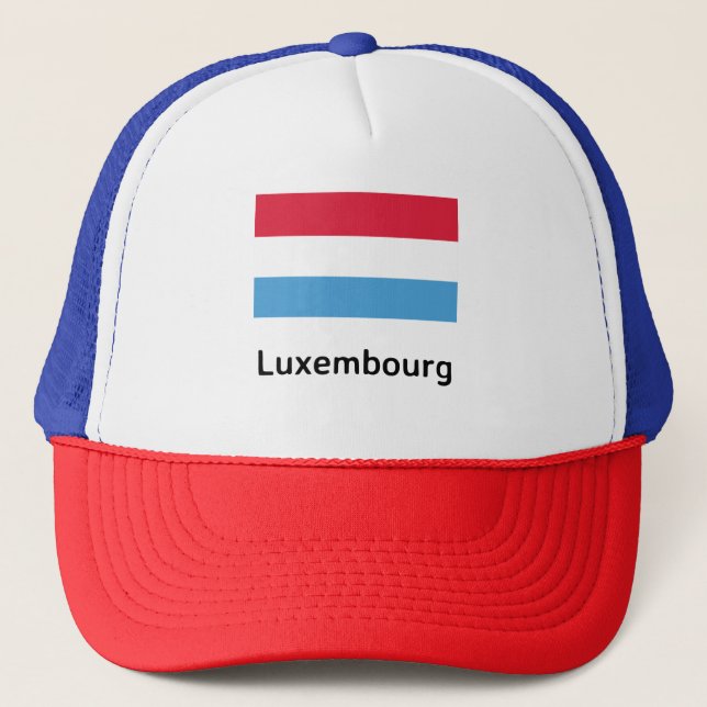 Gorra De Camionero Bandera de Luxemburgo (Anverso)