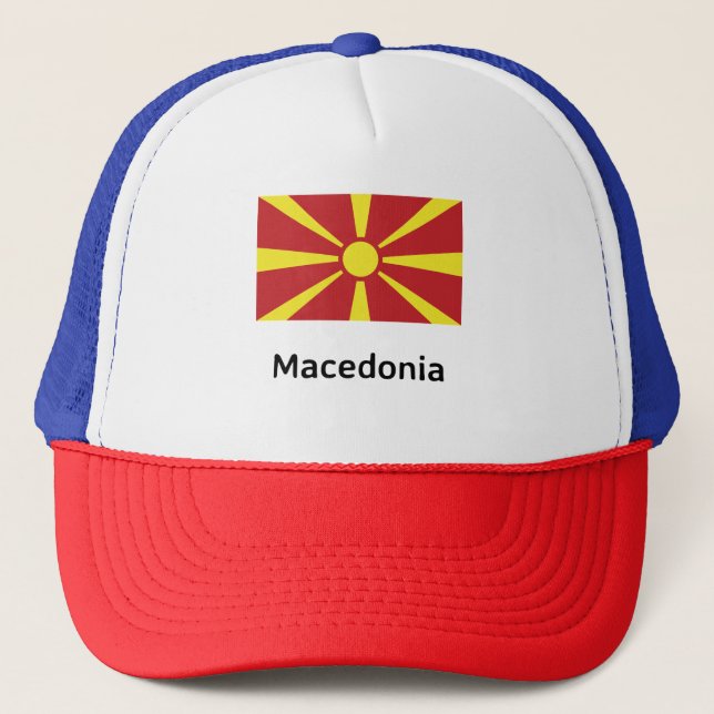 Gorra De Camionero Bandera de Macedonia (Anverso)