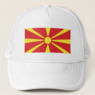 Gorra De Camionero Bandera de Macedonia del Norte