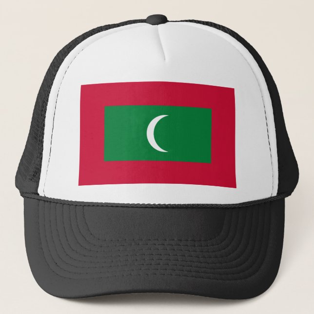 Gorra De Camionero Bandera de Maldivas (Anverso)