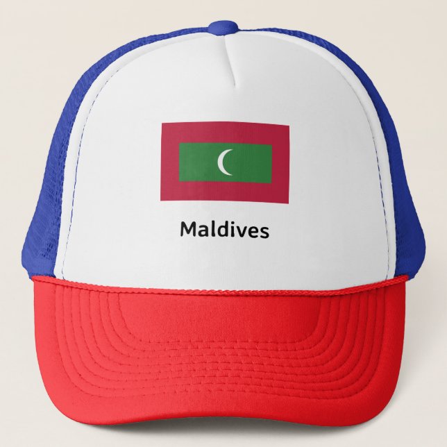 Gorra De Camionero Bandera de Maldivas (Anverso)