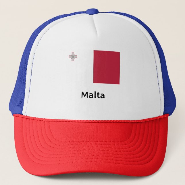 Gorra De Camionero Bandera de Malta (Anverso)