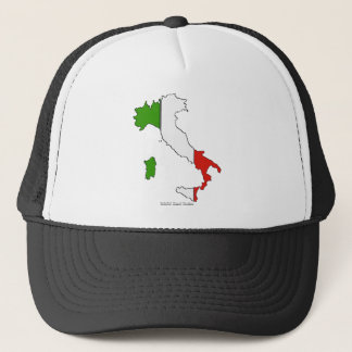 Gorra De Camionero Bandera de mapa de Italia