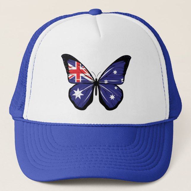 Gorra De Camionero Bandera de Mariposa de Australia (Anverso)