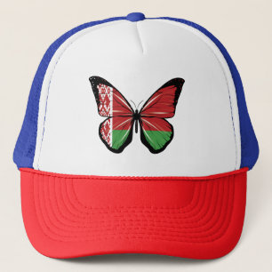 Gorra De Camionero Bandera de mariposa de Bielorrusia