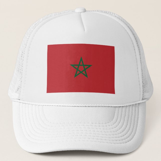 Gorra De Camionero Bandera de Marruecos (Anverso)