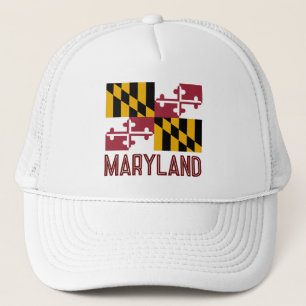 Gorra De Camionero Bandera de Maryland
