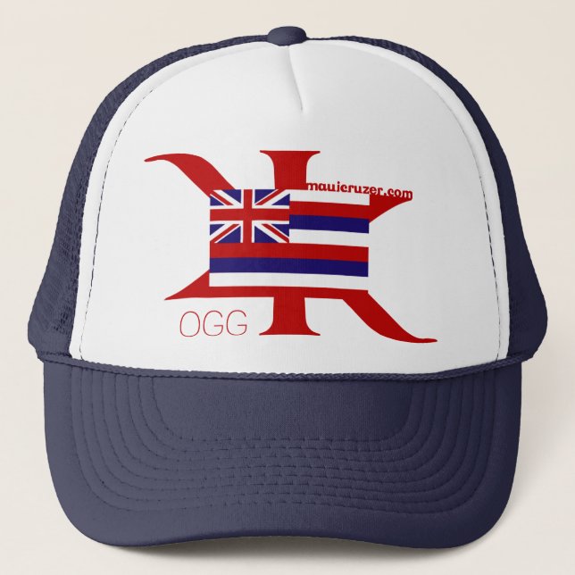 Gorra De Camionero Bandera de Maui Cruzer (Anverso)