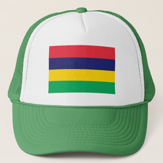 Gorra De Camionero Bandera de Mauricio (Anverso)