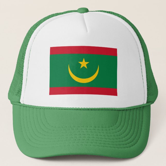 Gorra De Camionero Bandera de Mauritania (Anverso)