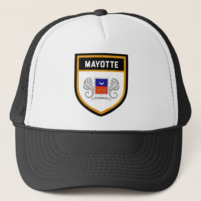 Gorra De Camionero Bandera de Mayotte (Anverso)