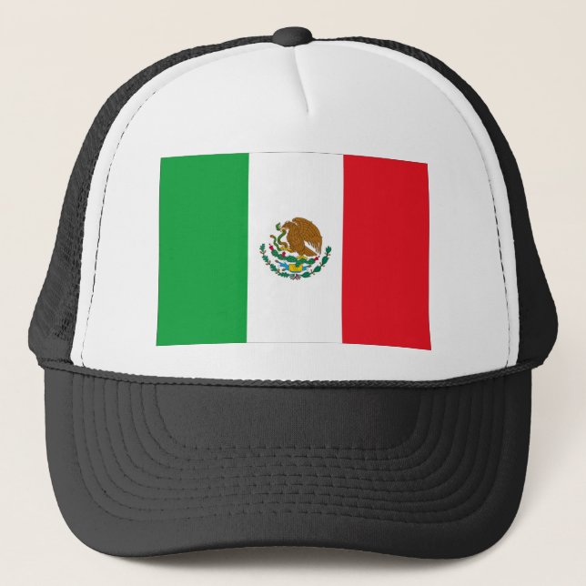 Gorra De Camionero Bandera de México, bandera mexicana (Anverso)