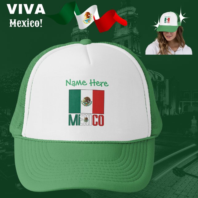 Gorra De Camionero Bandera de México Personalizada  (Subido por el creador)