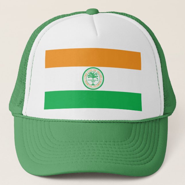 Gorra De Camionero Bandera de Miami, Florida (Anverso)