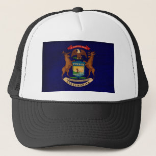Gorra De Camionero Bandera de Michigan