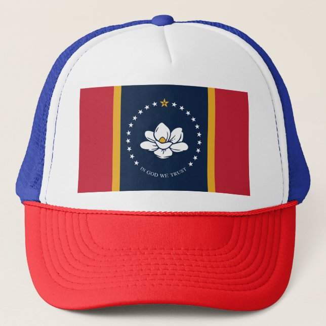 Gorra De Camionero Bandera de Misisipi (Anverso)