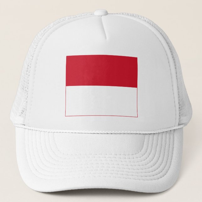 Gorra De Camionero Bandera de Mónaco (Anverso)