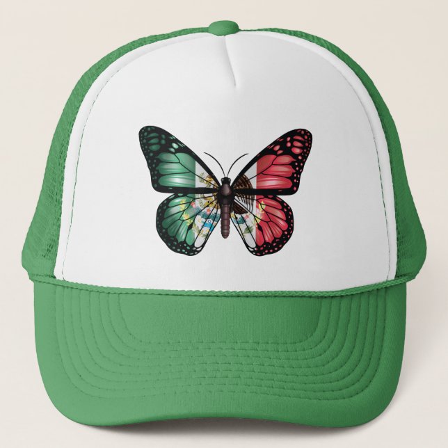Gorra De Camionero Bandera de monarca de mariposa de México (Anverso)