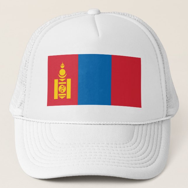 Gorra De Camionero Bandera de Mongolia (Anverso)