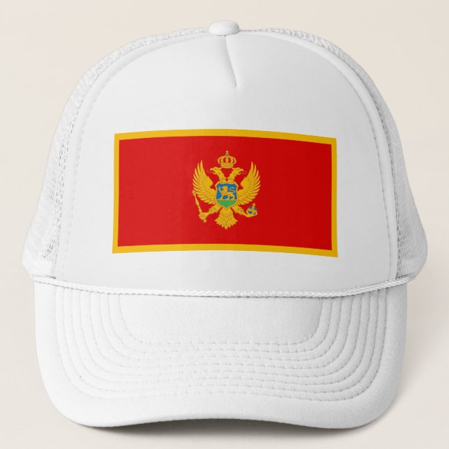 Gorra De Camionero Bandera de Montenegro (Anverso)
