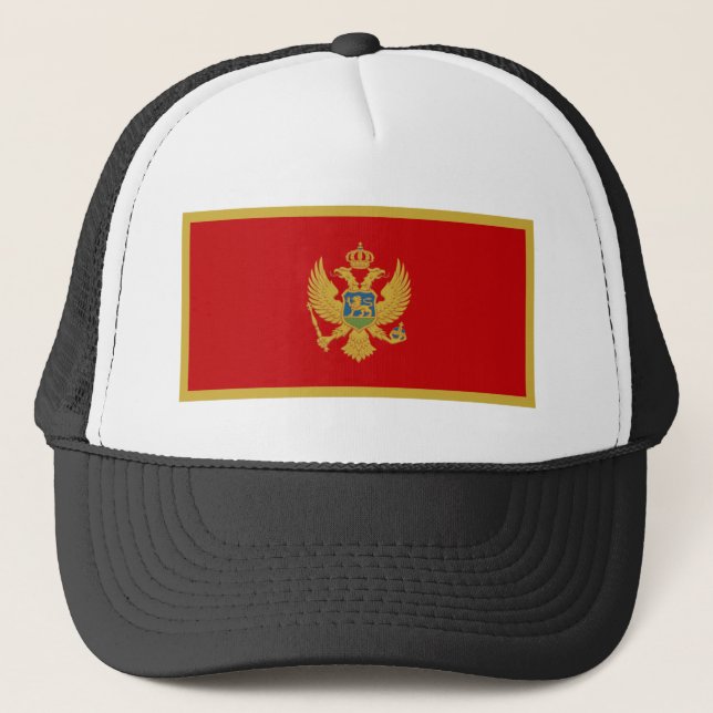 Gorra De Camionero Bandera de Montenegro (Anverso)