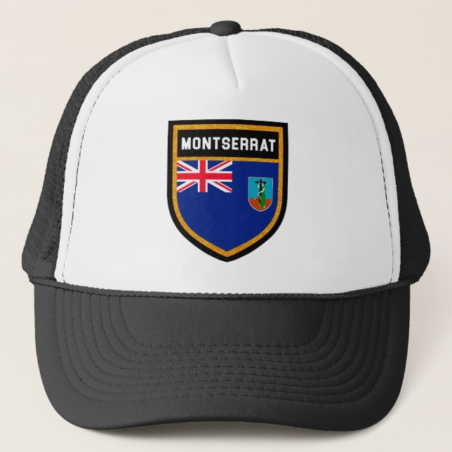 Gorra De Camionero Bandera de Montserrat (Anverso)