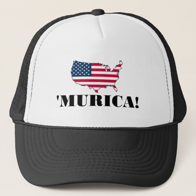 Gorra De Camionero Bandera de Murica (Anverso)