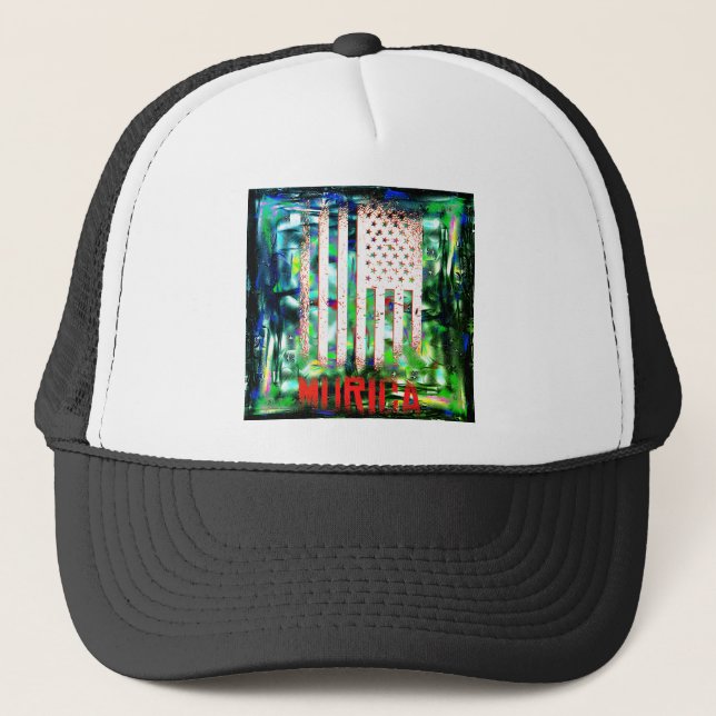 Gorra De Camionero Bandera de Murica en Estados Unidos (Anverso)