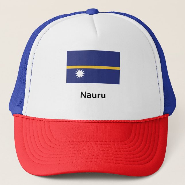 Gorra De Camionero Bandera de Nauru (Anverso)