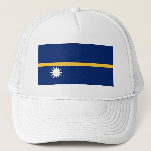 Gorra De Camionero Bandera de Nauru (Anverso)
