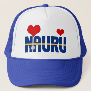 Gorra De Camionero Bandera de Nauru Adorable, patriótica