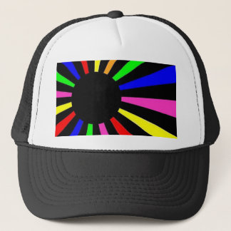 Gorra De Camionero Bandera de neón del mundo