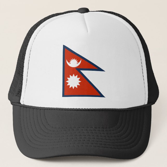 Gorra De Camionero Bandera de Nepal (Anverso)