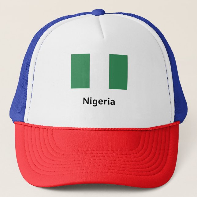 Gorra De Camionero Bandera de Nigeria (Anverso)