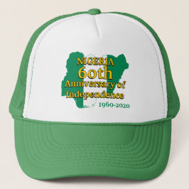 Gorra De Camionero BANDERA DE NIGERIA | 60 Aniversario de la Independ