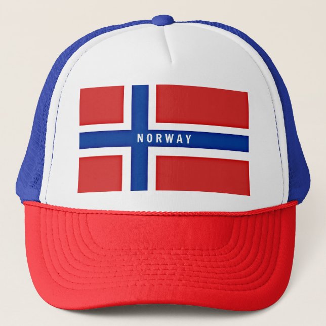 Gorra De Camionero Bandera de Noruega (Anverso)