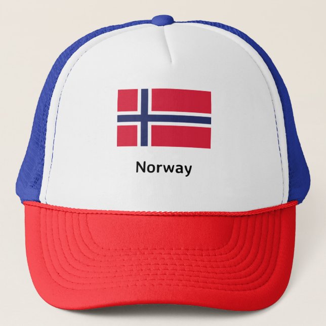 Gorra De Camionero Bandera de Noruega (Anverso)