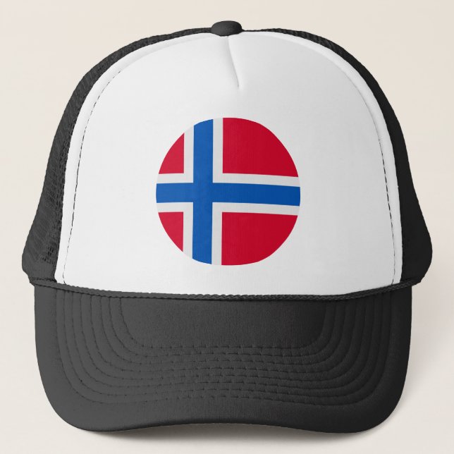 Gorra De Camionero Bandera de Noruega (Anverso)