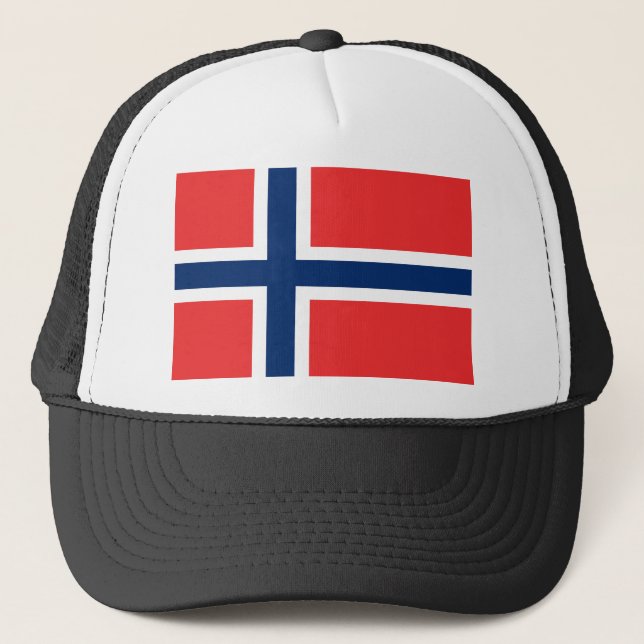 Gorra De Camionero Bandera de Noruega (Anverso)