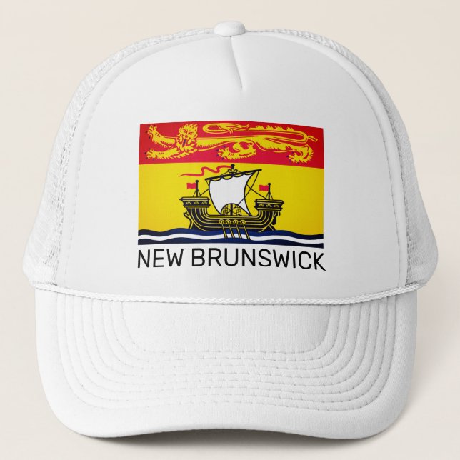 Gorra De Camionero Bandera de Nueva Brunswick, Canadá (Anverso)