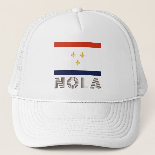 Gorra De Camionero Bandera de Nueva Orleans (Anverso)