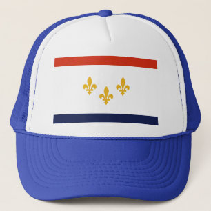 Gorra De Camionero Bandera de Nueva Orleans, Luisiana