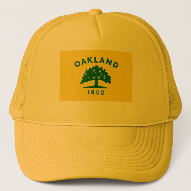 Gorra De Camionero Bandera de Oakland, California (Anverso)