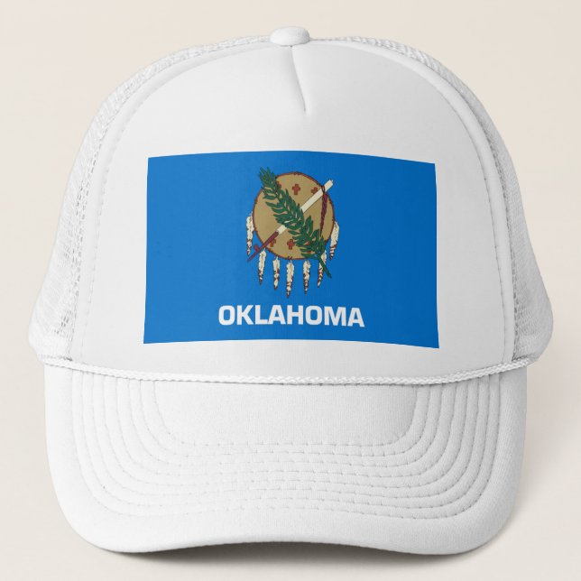 GORRA DE CAMIONERO BANDERA DE OKLAHOMA (Anverso)