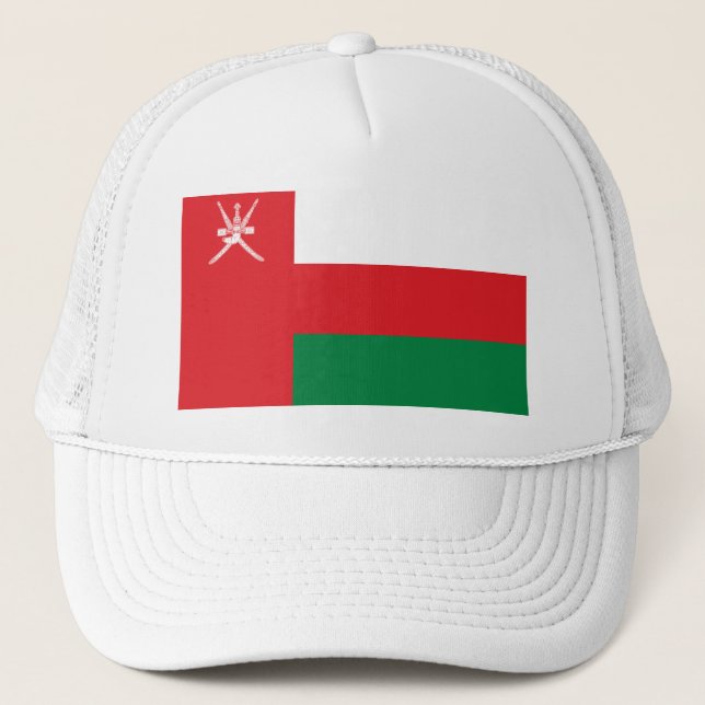 Gorra De Camionero Bandera de Omán (Anverso)