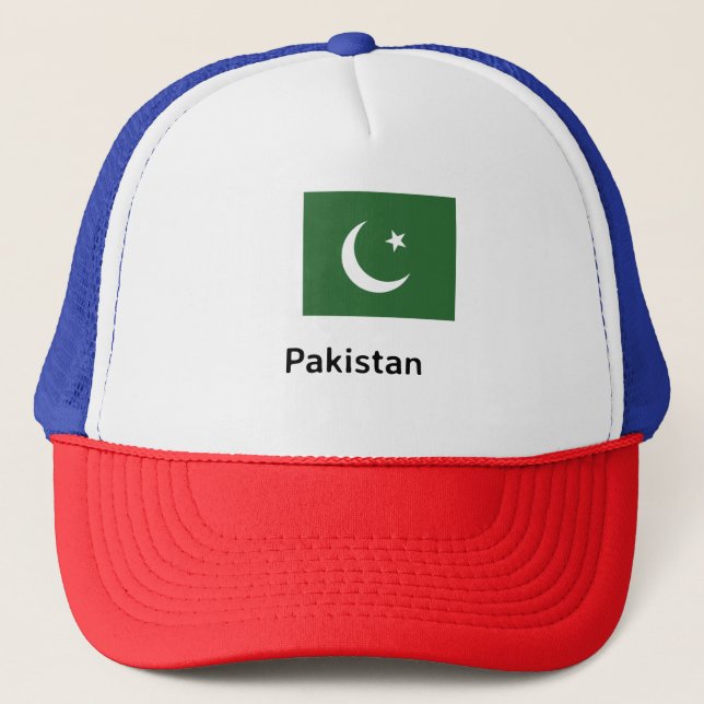 Gorra De Camionero Bandera de Pakistán (Anverso)