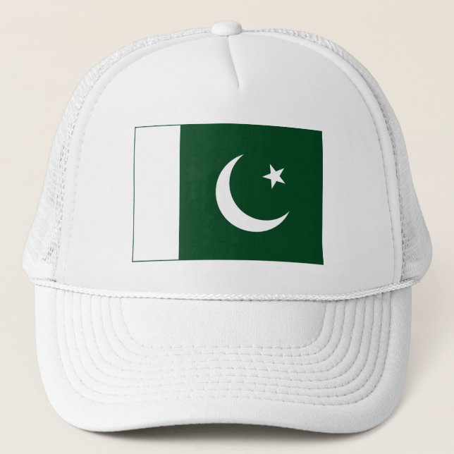 Gorra De Camionero Bandera de Pakistán (Anverso)