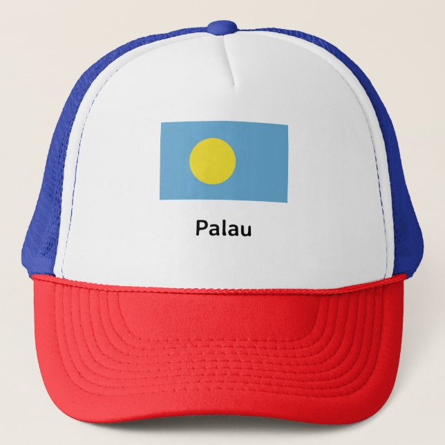 Gorra De Camionero Bandera de Palau (Anverso)