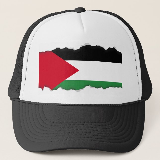 Gorra De Camionero Bandera de Palestina (Anverso)