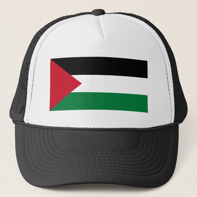 Gorra De Camionero Bandera de Palestina (Anverso)
